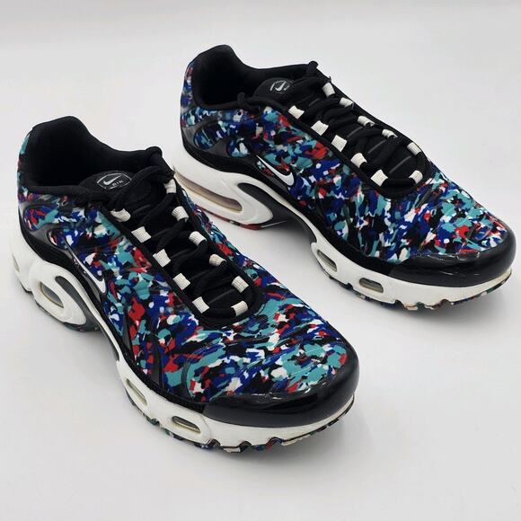 Nike Air Max Plus Black/White/Hyper Blue CU4623-001 Size 6.5Y Womens 8 - Picture 12 of 12